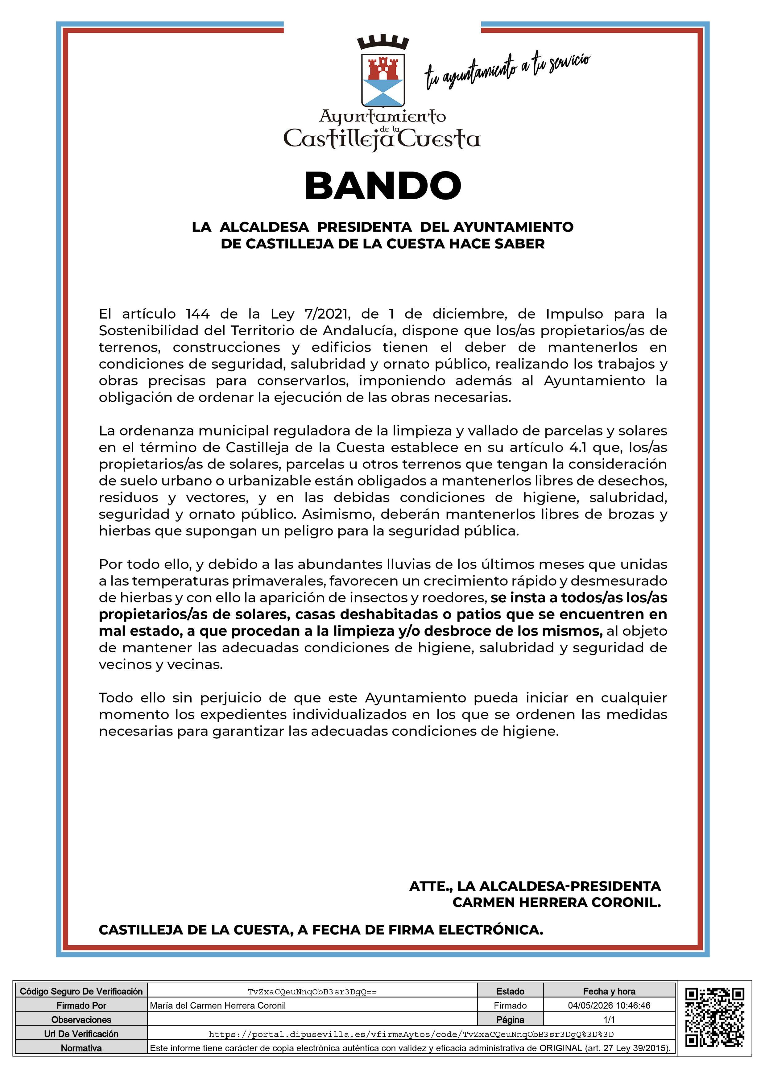 Bando solares Mayo2026