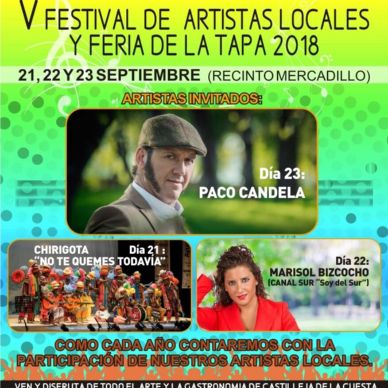 Cartel promocional Festival Artistas 2018