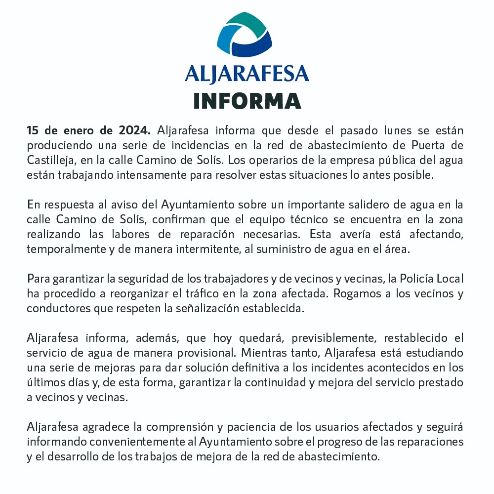 Comunicado Aljarafesa Enero2025