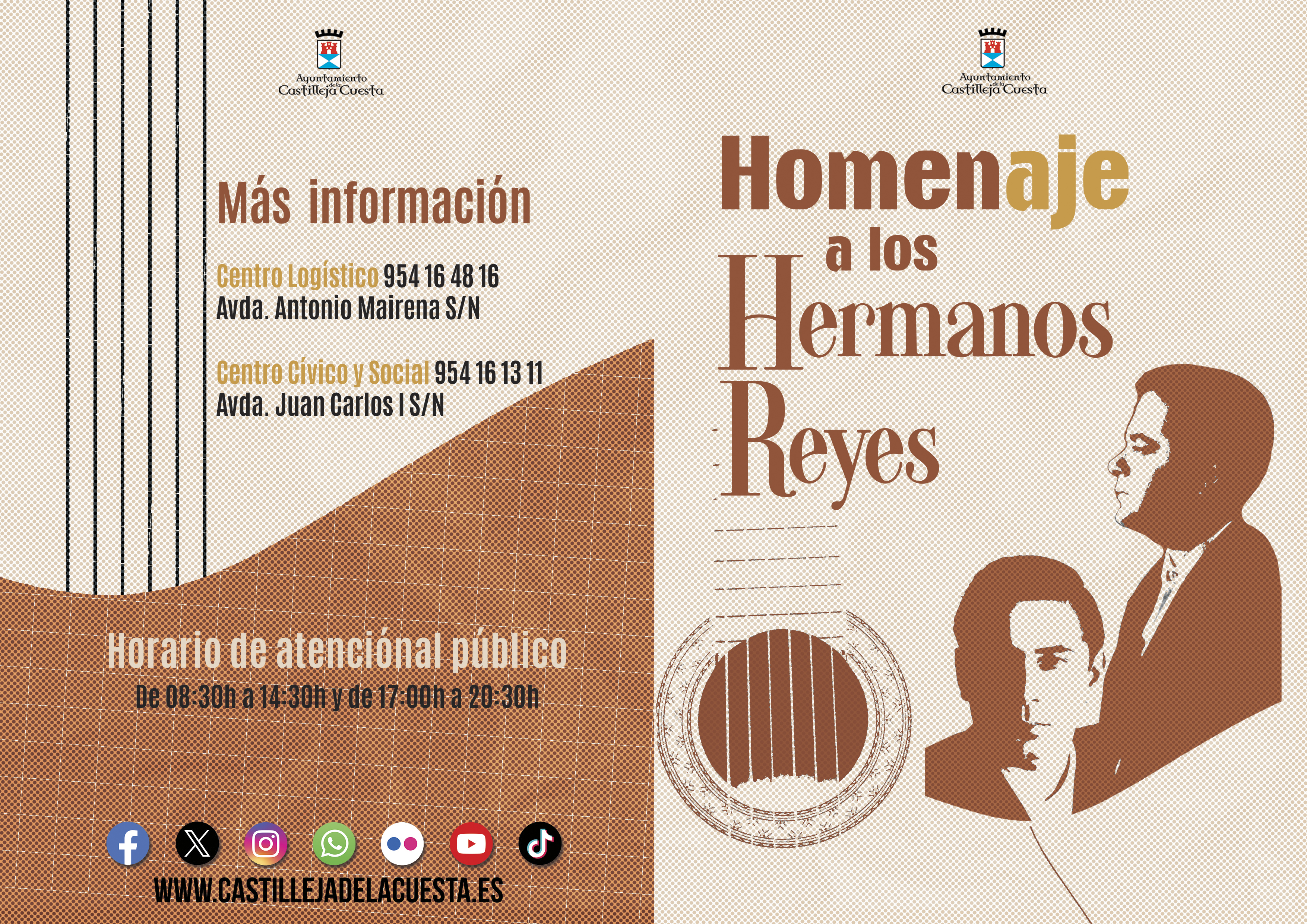 Díptico Homenaje Hermanos Reyes Exterior 2025