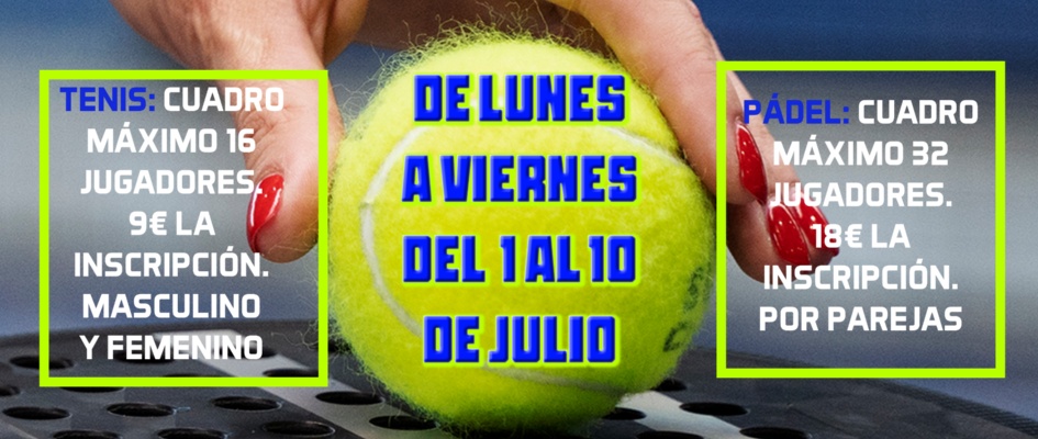 Tenis y Padel Verano 2025