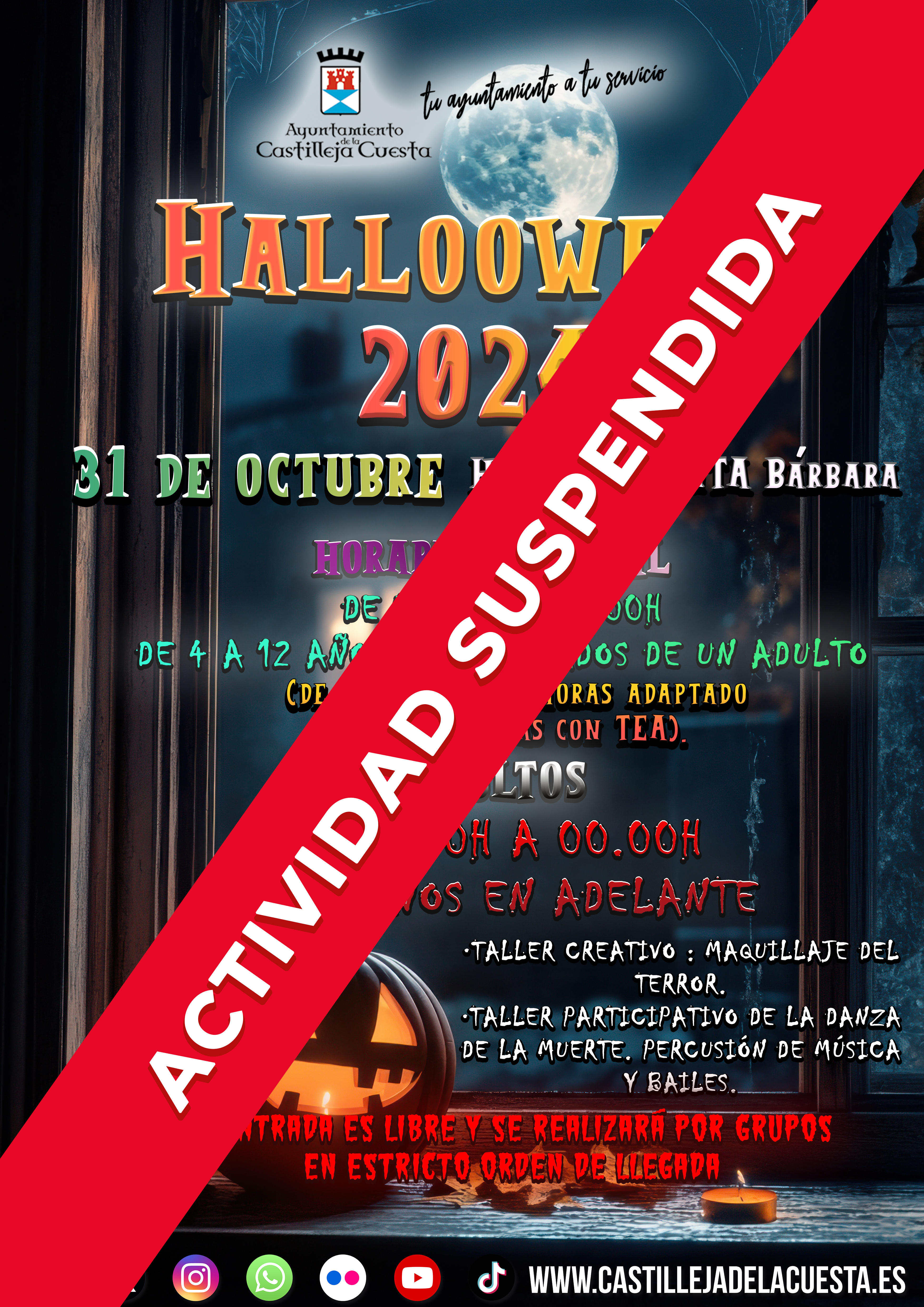 Halloween suspendido